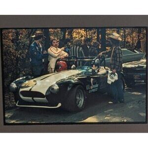 Ektachrome Slide Cobra Race Car Shelby Snake Express Driver Men Transparency Vtg